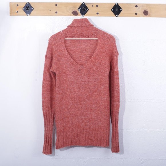 Mink Pink Heather Curious Rollback Sweater - Picture 4 of 7
